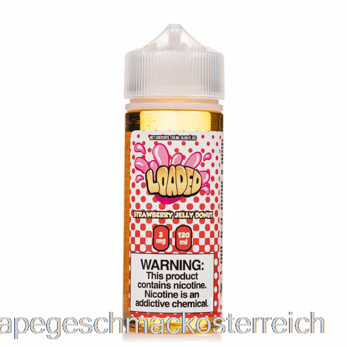 Erdbeergelee-Donut – Geladenes E-Liquid – Rücksichtslose Dämpfe – 120 Ml, 3 Mg Vape-Geschmack